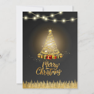 Black Graident Christmas Card