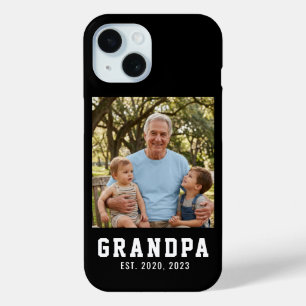 Black Grandpa Established Photo  iPhone 15 Case