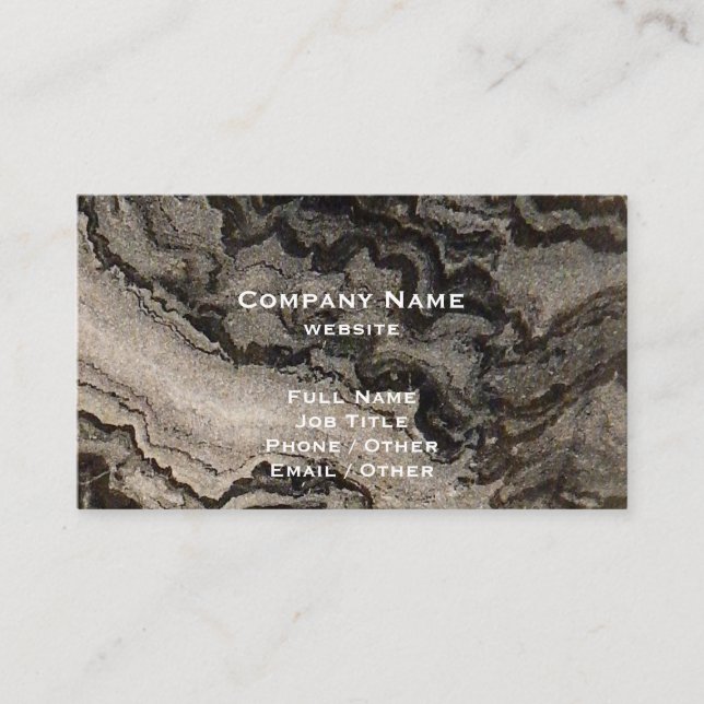 Black Granite Business Card (Front)