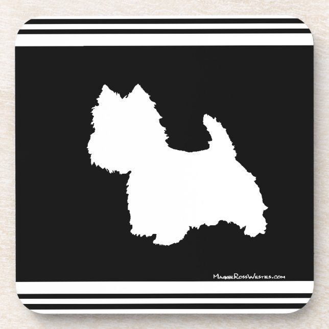 Black Graphic Coaster (Front)