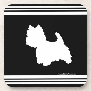 Black Graphic Coaster