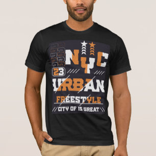 Black Graphic Design T-Shirt   Stylish Streetwear 