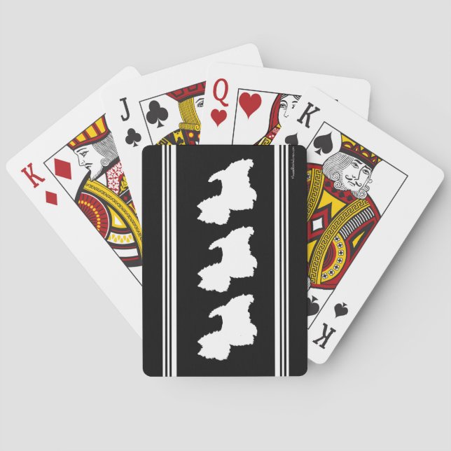 Black Graphic Playing Cards (Back)