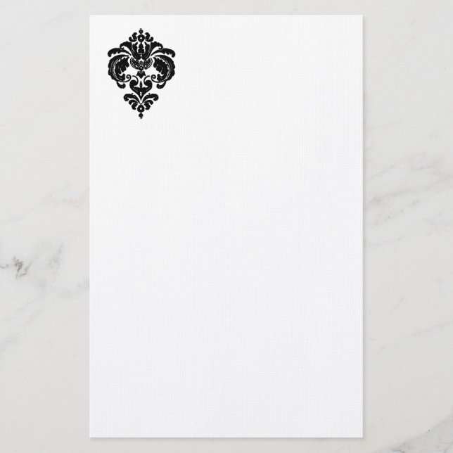 Black Graphic Stationery (Front)