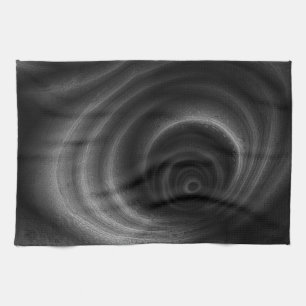 Black Gravity Tea Towel