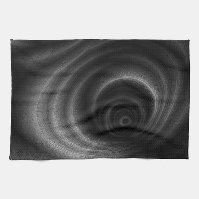 Black Gravity Tea Towel (Horizontal)