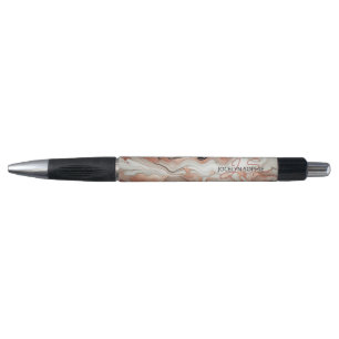 Black Gray Pink Rose Gold Marble Art Pattern