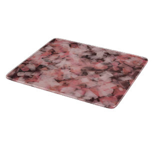 Black Gray Pink White Modern Geometric Abstract Cutting Board