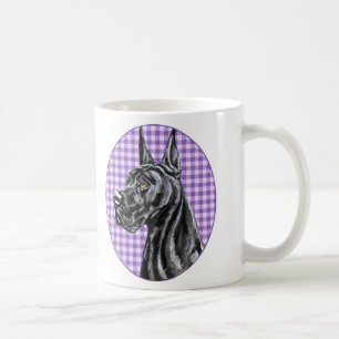 Black Great Dane Check Mug