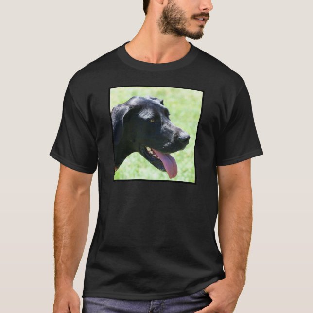 Black Great Dane T-Shirt (Front)