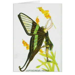 Black & Green Butterfly Girl
