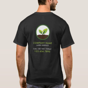 Black Green Lawn Care Landscaping Professional T-Shirt