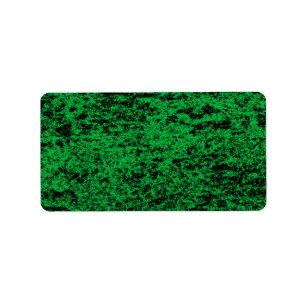 Black & Green Marble Address Sticker