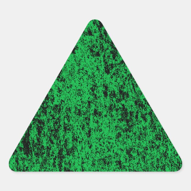 Black & Green Marble Triangle Sticker (Front)