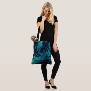 Black Green n Blue Shoulder Tote Bag