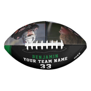 Black Green Player Name Number Team 2 Photo American Football