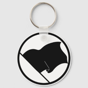 Black Green Purple Flag Plain No Symbol Blank Key Ring