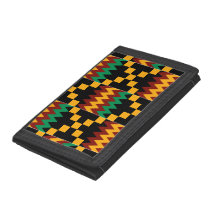 Black, Green, Red, and Yellow Kente Cloth