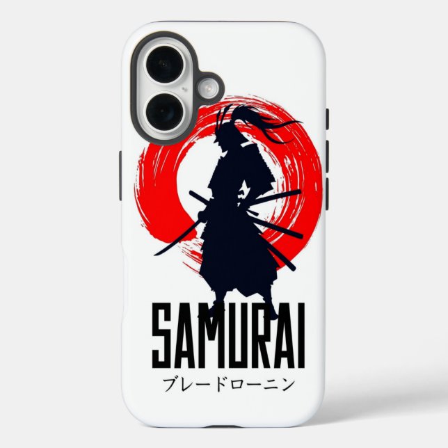 Black & Green Samurai Head – Custom IPHONE  Case (Back)