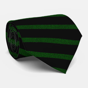 BLACK- GREEN-STRIPE --CHANGEABLE BACKGROUND COLOR TIE
