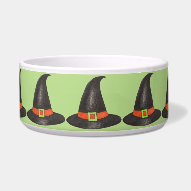 Black Green Witch Hat Halloween Costume Party (Front)