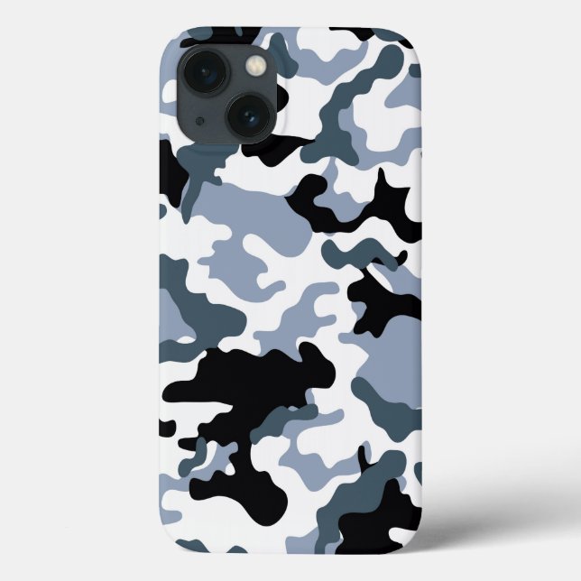 Black & Grey Camo Case-Mate iPhone Case (Back)