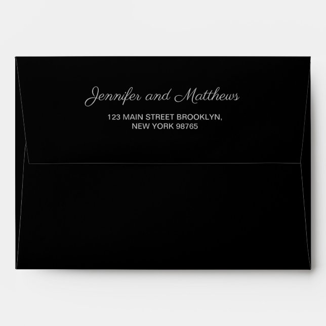 Black grey camo  envelope (Back (Top Flap))