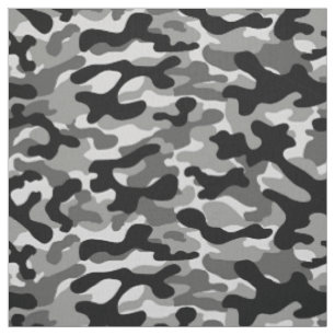 Black Grey Camo Fabric