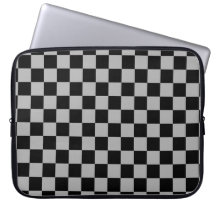 Black + Grey Check Chequered Chequerboard Pattern