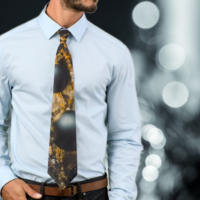 Black Grey Christmas Ornaments with Garlands Tie (Creator Uploaded)