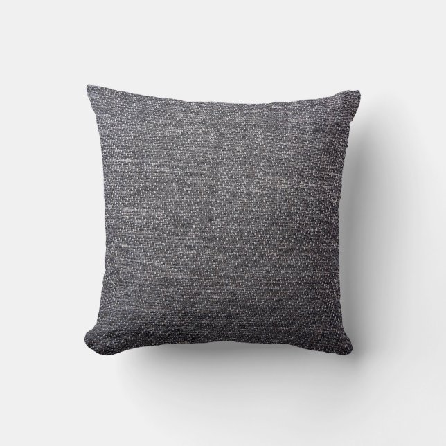 black grey cloth cushion (Front)