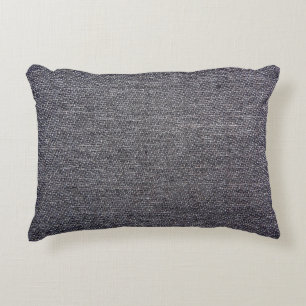 black grey cloth decorative cushion