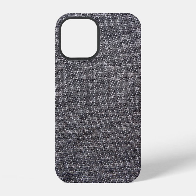 black grey cloth iPhone case (Back)