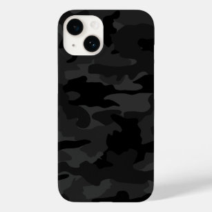 Black & Grey Cool Camo Camouflage Pattern Durable Case-Mate iPhone Case