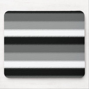 Black Grey Grey Ash white Stripe Mouse Mat