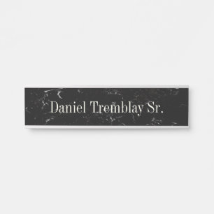 Black Grey Hanging Wall Name Plate Door Sign