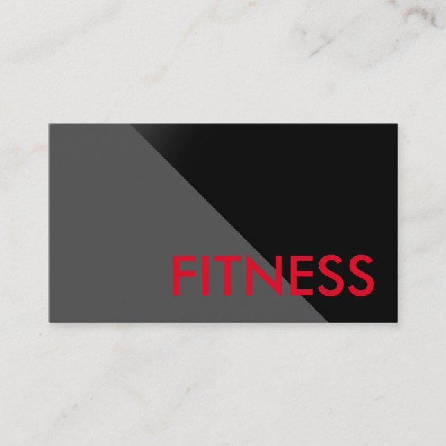 Black Grey Modern Professional Sport Business Card (Front)