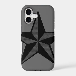 Black & Grey Nautical Star iPhone 5 Case