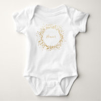 Black Grey Ombre Gold Confetti Dots Personalised