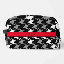 Black & Grey Personalise Toiletry Bag 