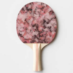 Black Grey Pink White Modern Geometric Abstract Ping Pong Paddle