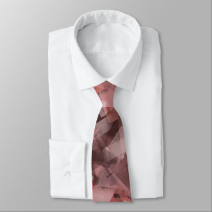 Black Grey Pink White Modern Geometric Abstract Tie