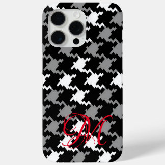 Black & Grey Plaid iPhone / iPad case