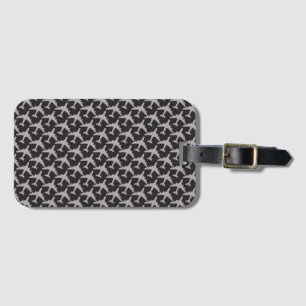 Black Grey Plane Aeroplanes Pilot Plane Aviation Luggage Tag