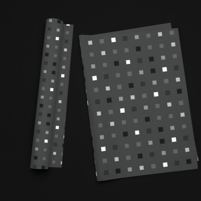 Black Grey Playful Pixel Seamless Pattern Wrapping Paper (Creator Uploaded)