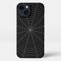 Black grey spider web Halloween pattern