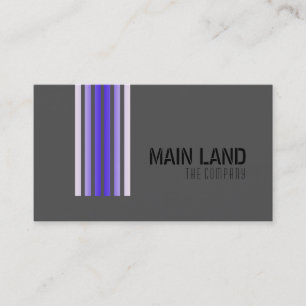Black Grey Striped Modern Simple Professional Business Card