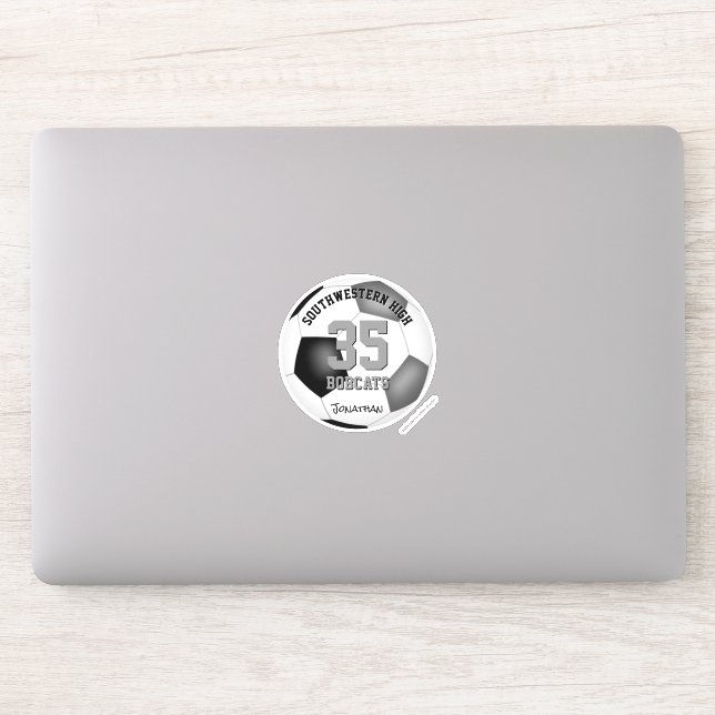 black grey team colours boys girls soccer (Computer)