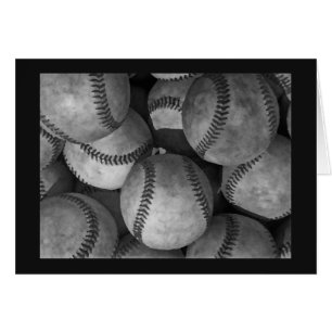 Black, Grey & White Baseball Card