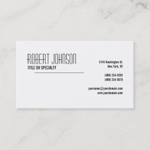 Black Grey White Business Card